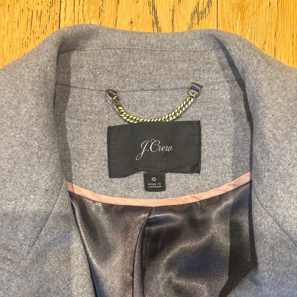 J. Crew Women's Classic Gray Pea Coat - Picture 2 of 6